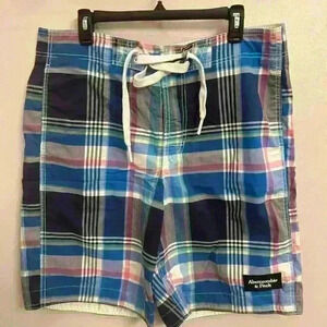Abercrombie and Fitch men's xl board shorts plaid